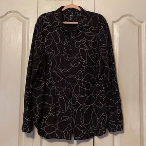H&M Black Button-Down
